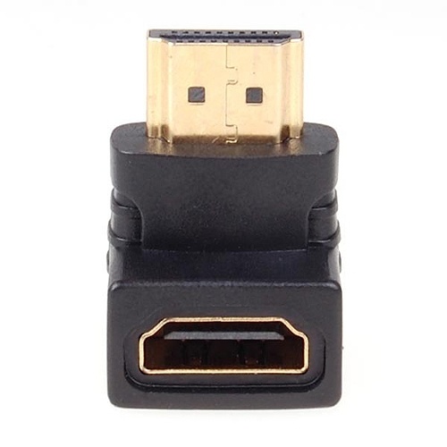 NORDIQZENZ Adapter HDMI hona till vinklad HDMI hane
