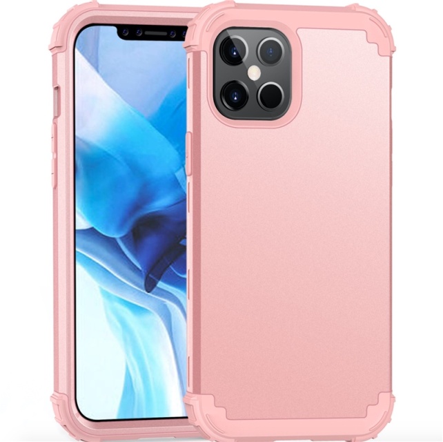 Stöttåligt skal till iPhone 12 mini, Rosa
