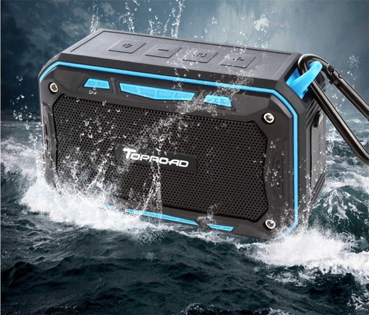 Vattentålig Högtalare med Karbinhake och Cykelfäste