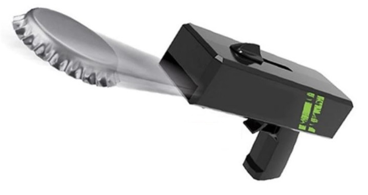 Kapsylöppnare med Skjutfunktion, Svart