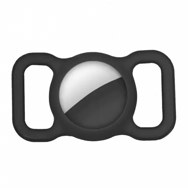 AirTag-hållare för hundhalsband, Svart