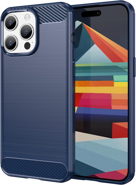 TPU skal till iPhone 15 Pro, Blå