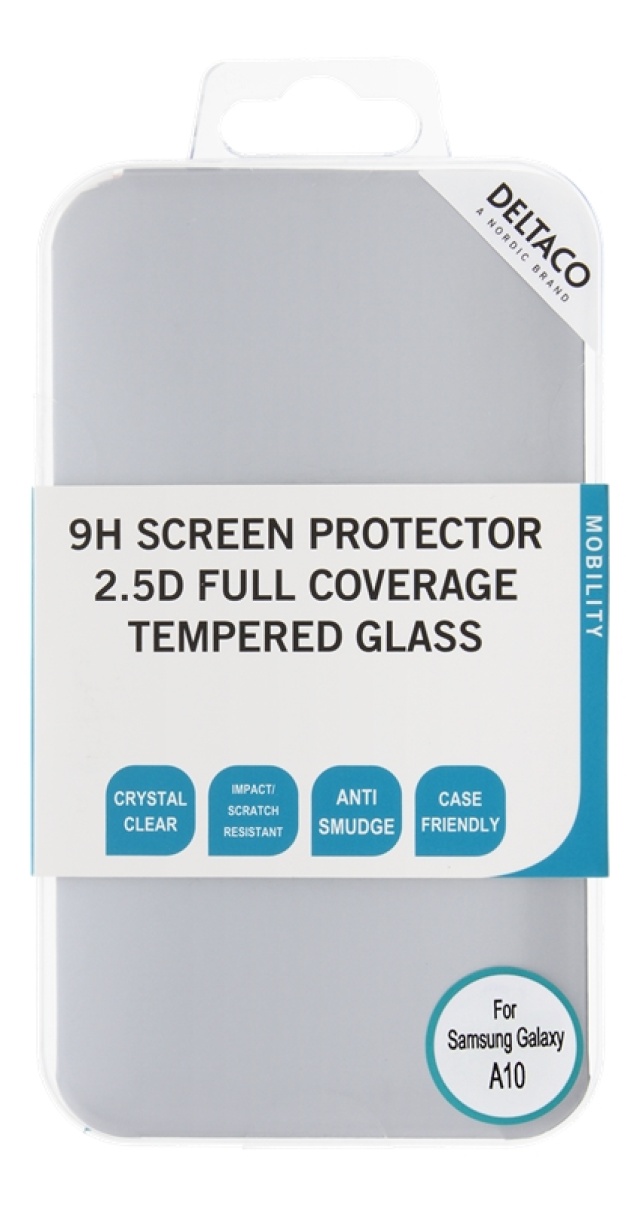 DELTACO screen protector , Samsung Galaxy A10, 2.5D full coverage