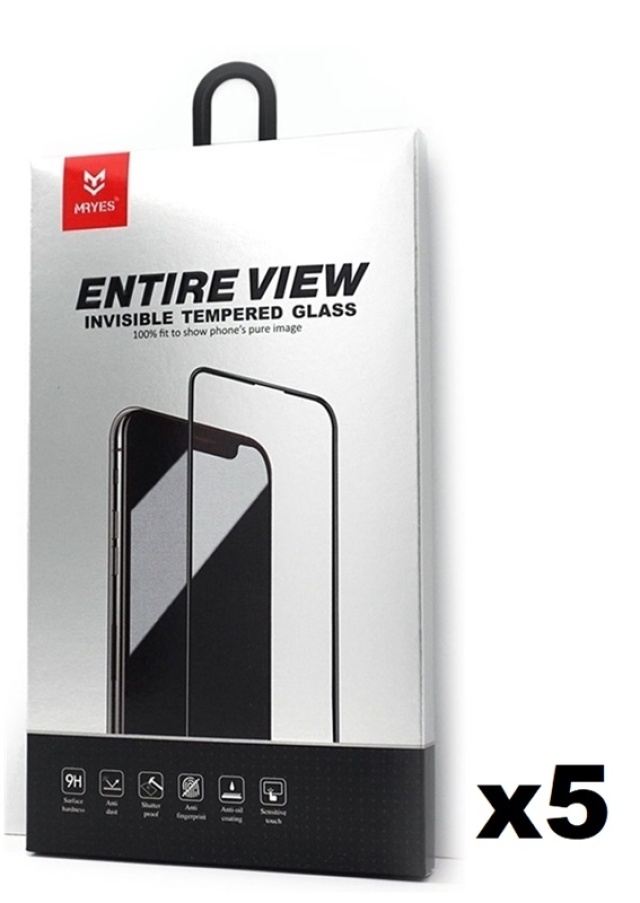 5-Pack Mr. Yes Skärmskydd i härdat glas till iPhone XS Max med 3D-skydd