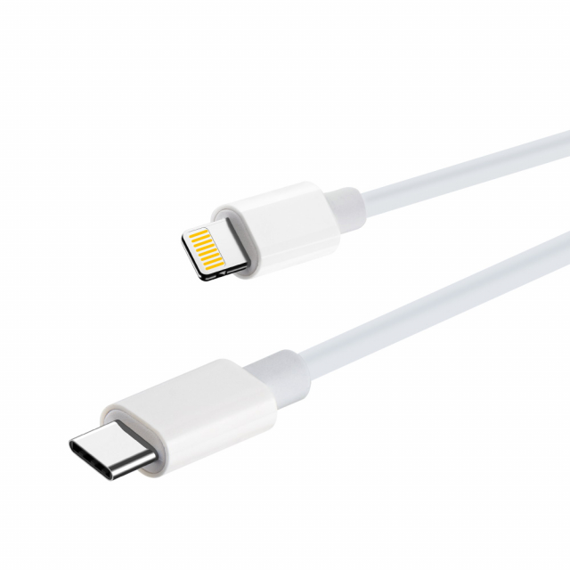 Maxlife MXUC-05 Power Direct USB-C till Lightningkabel 2,0 m 20W, Vit