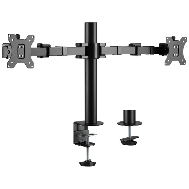 LogiLink Monitorarm dubbel 17-32" 380mm