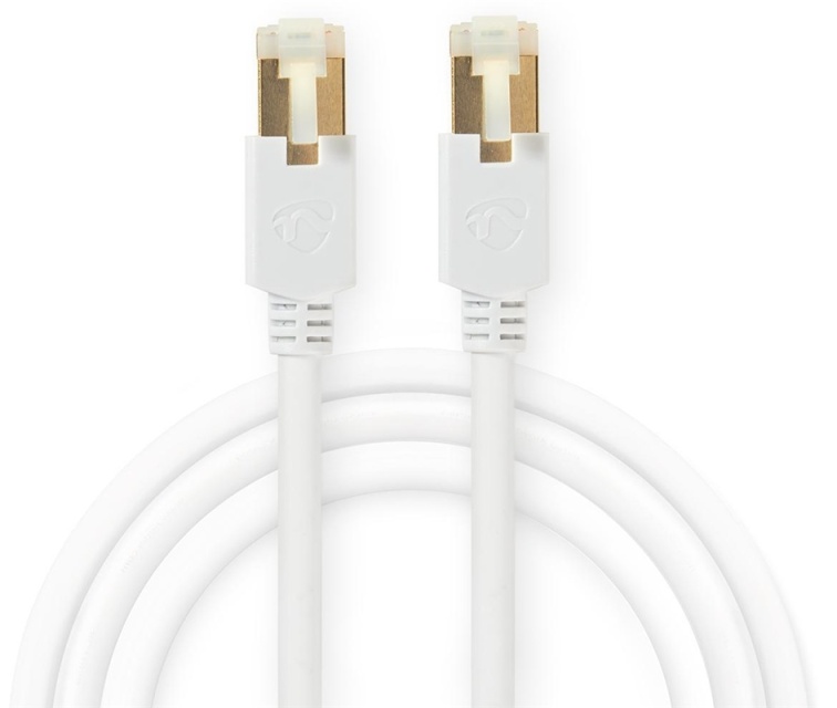 Nedis CAT6 Nätverkskabel | RJ45 hane | RJ45 hane | S/FTP | 10.0 m | Rund | LSZH / PVC | Vit | Kartong med fönster