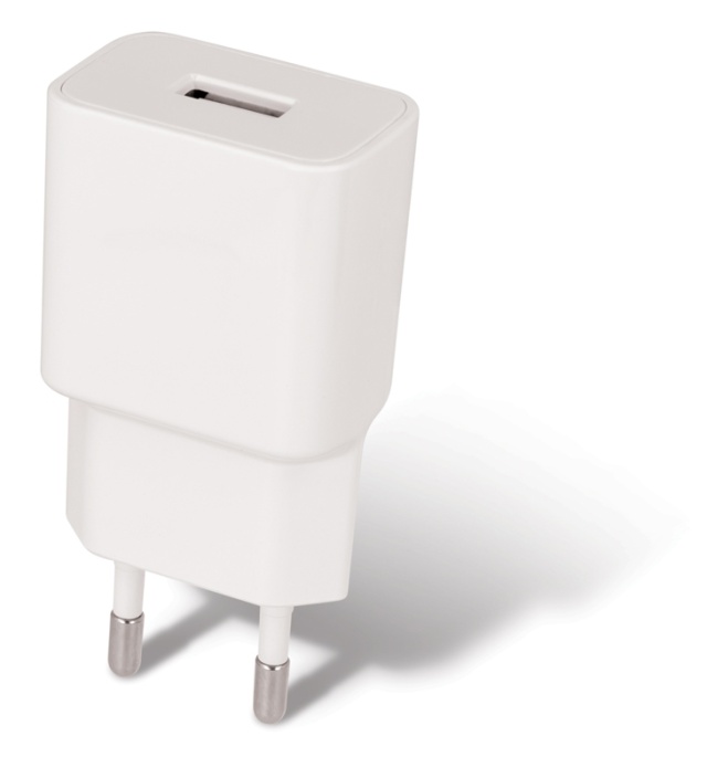 Maxlife USB-snabbladdare + USB-C kabel, vit (2,1A)