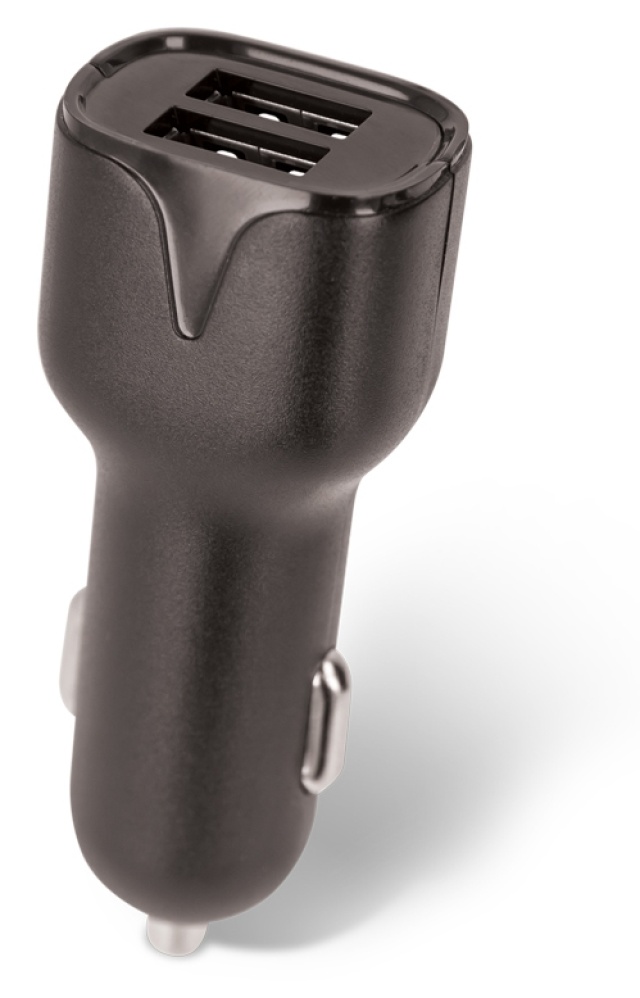 Billaddare Maxlife MXCC-01 2xUSB Fast Charge (2.4A), Svart