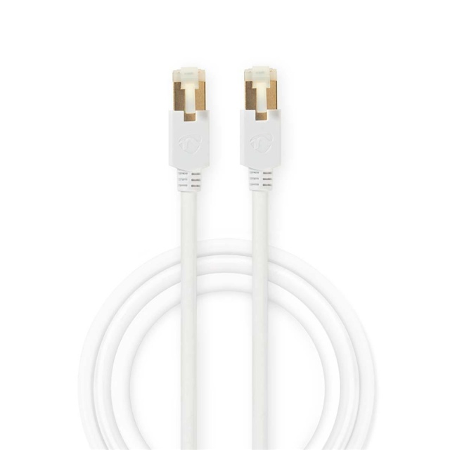 Nedis CAT6 Nätverkskabel | RJ45 hane | RJ45 hane | F/UTP | 5.00 m | Rund | LSZH / PVC | Vit | Kartong med fönster