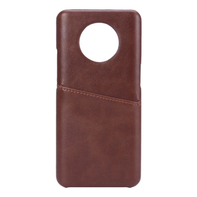 Onsala Mobilskal Läder Brun - Oneplus 7T