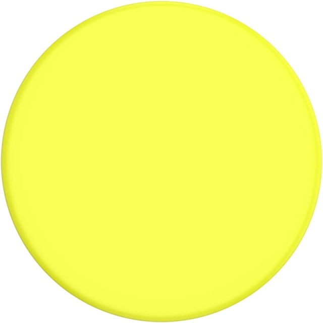 PopSockets Neon Jolt Yellow Avtagbart Grip med Ställfunktion