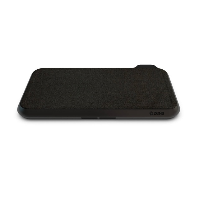 Zens Dual Bordsladdare  QI Liberty 16 coils  2x15W Fabric Surface (Apple & Samsung QC)