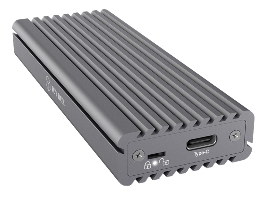 External Type-CT aluminium enclosure for M.2 NVMe SSD