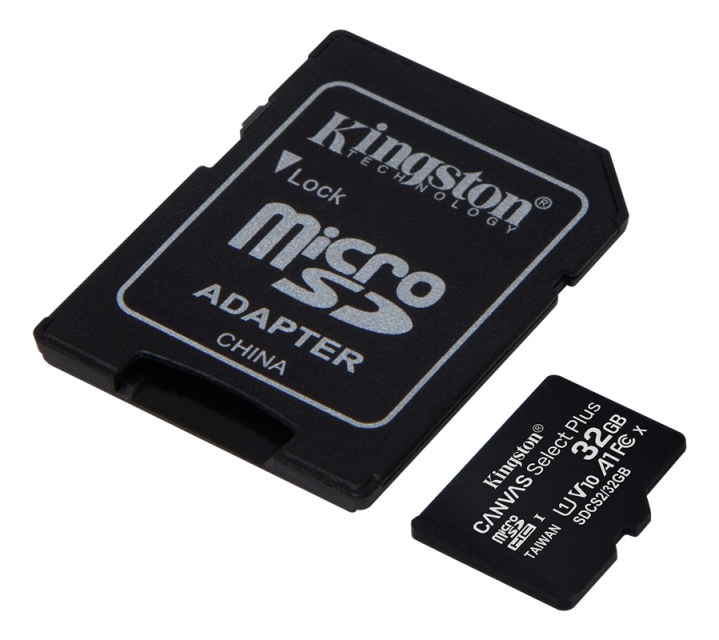 Kingston 32GB micSDHC Canvas Select Plus 100R A1 C10 Card + ADP