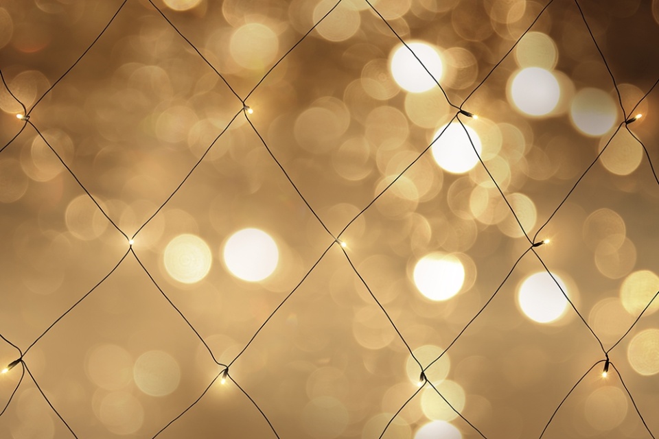 NORDIC HOME LED Ljusnät, inomhus/utomhusbruk, 120 x 150 cm