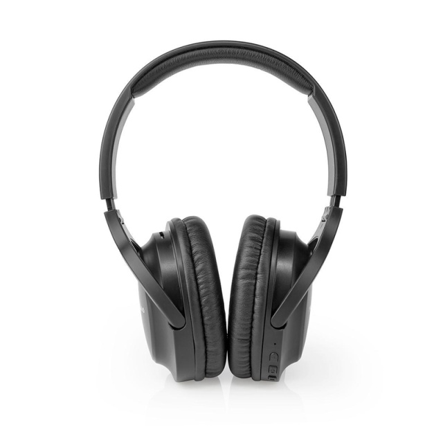 Nedis Trådlösa Over-Ear hörlurar | Maximal batteritid: 20 timmar | Inbygd mikrofon | Tryck på Kontroll | Stöd för röststyrning | Volymkontroll | Resväska ingår | Svart