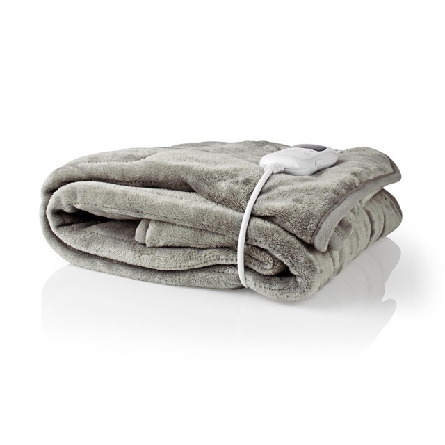 Nedis Elektrisk Filt | Filt | 1 Person | 180 x 130 cm | 9 Värmeinställningar | 9 h | Tvättbar | Överhettningsskydd | Digital kontroll | Fleece