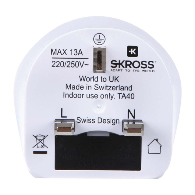 Skross Rese Adapter World-to-UK Jordad