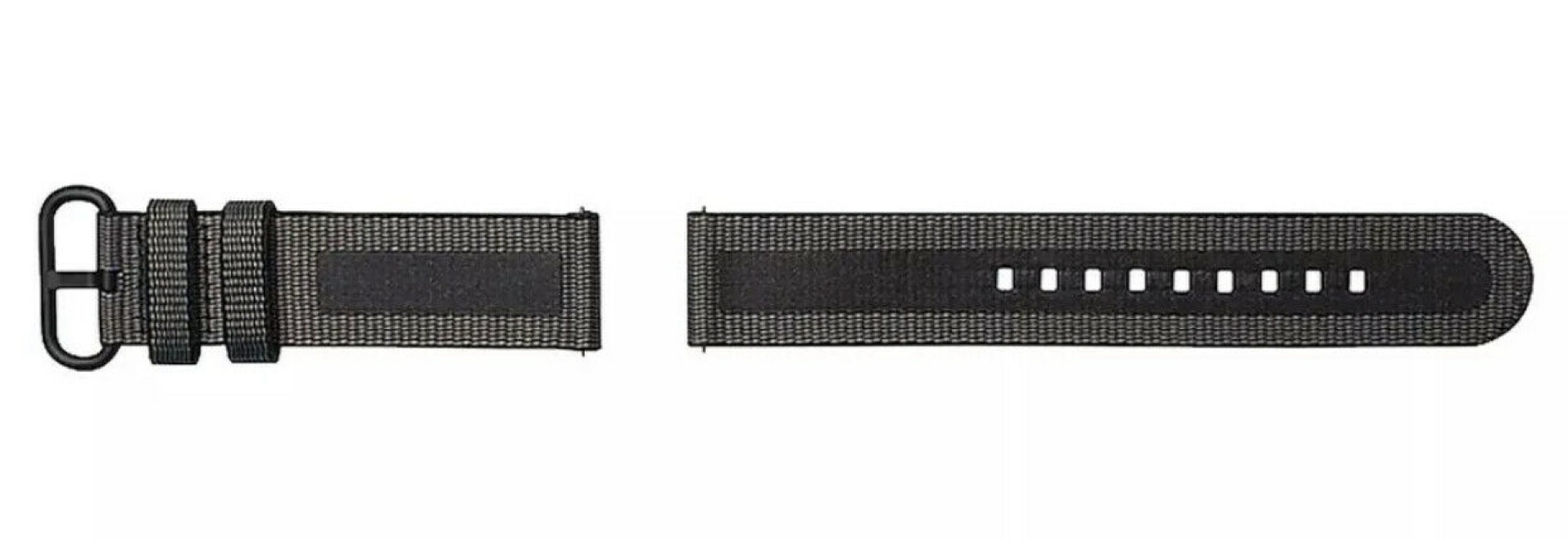 Strap Studio Textil Klockarmband Active 20mm, Svart
