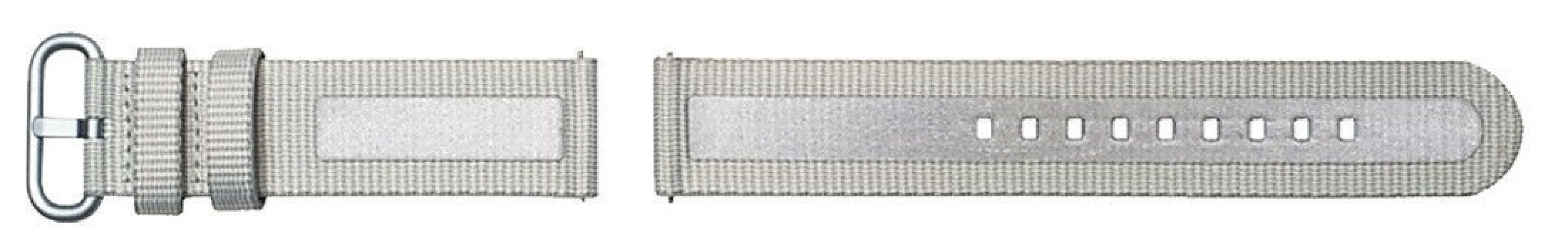 Strap Studio Textil Klockarmband Active 20mm, Grå