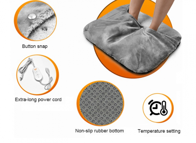 Fotvärmare med 6 temperatur inställningar