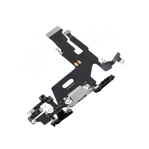 Laddkontakt med Flex till iPhone 11, Vit