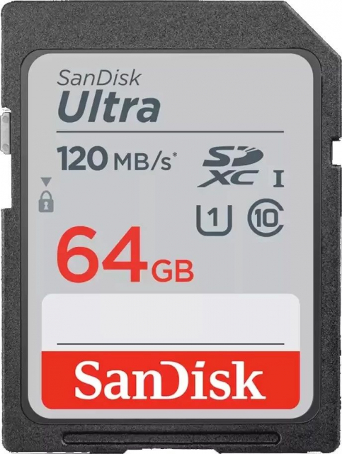 SanDisk Minneskort SDXC Ultra 64GB 140MB/s - Fyndvara