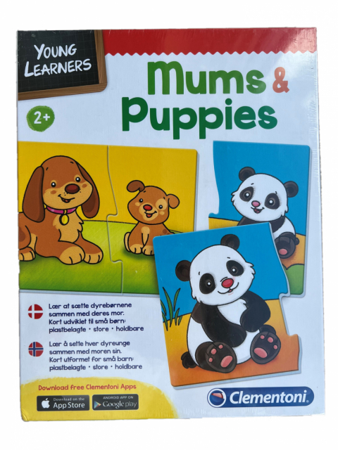 Clementoni Young Learners Mums & Puppies, Norskt & Danskt språk