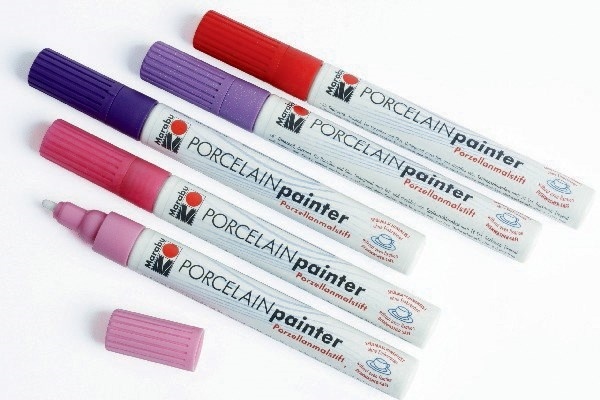 Marabu Pennor för porslin, 5st