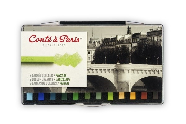 Conté à Paris Pastellkritor "Landscape", 12 st