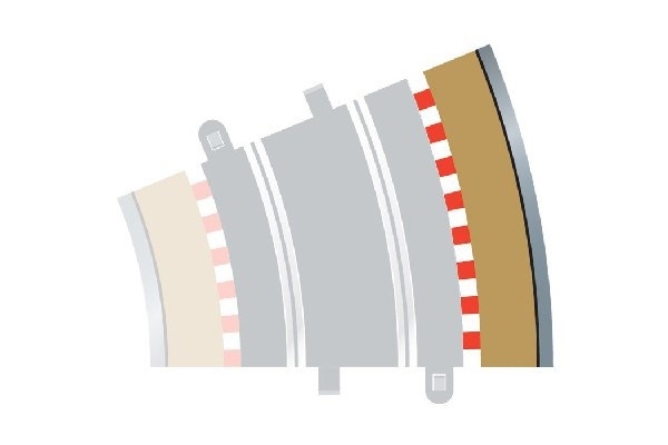 Scalextric Rad 3 outer borders & barriers (till C8204)