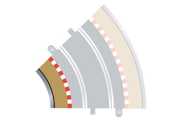 Scalextric Rad 2 inner borders & barriers (till C8206)