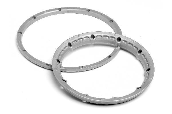 Heavy Duty Wheel Bead Lock Rings Silver F. 2 Whl