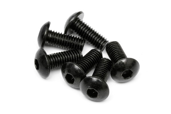 Skruv med knapphuvuden M5X12Mm (sexkantshylsa/6 st)