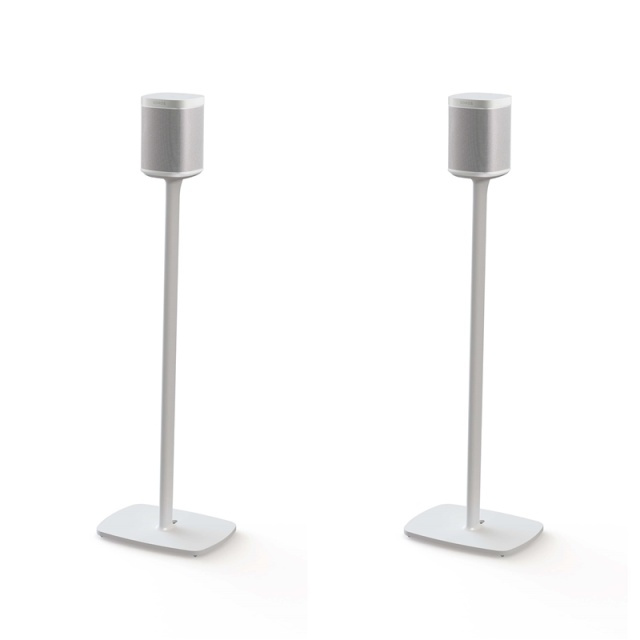 FLEXSON Golvställ för Sonos ONE/ONE SL/PLAY:1 Vit 2-pack