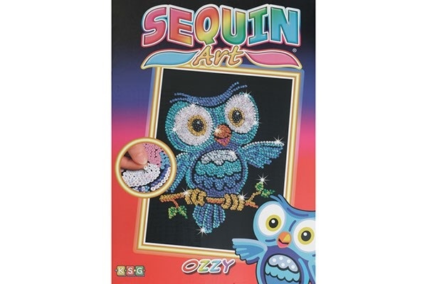 Sequin Art Ozzy Owl 25x34cm