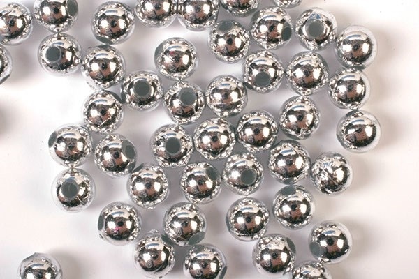 Plastpärlor 3mm 500g, Silver