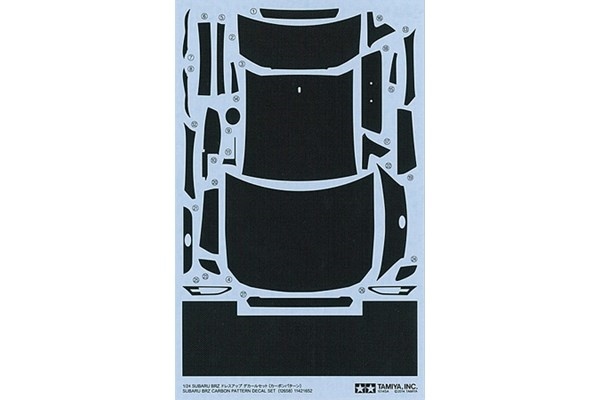 Tamiya 1/24 Subaru BRZ Carbon Decal