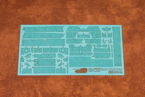 Tamiya 1/48 Elefant Zimmerit Sheet