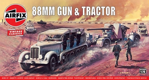 Airfix 88mm Flak Gun & Tractor