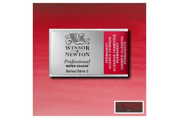 Prof Watercol Pan/W Permanent Alizarin Crimsom 466