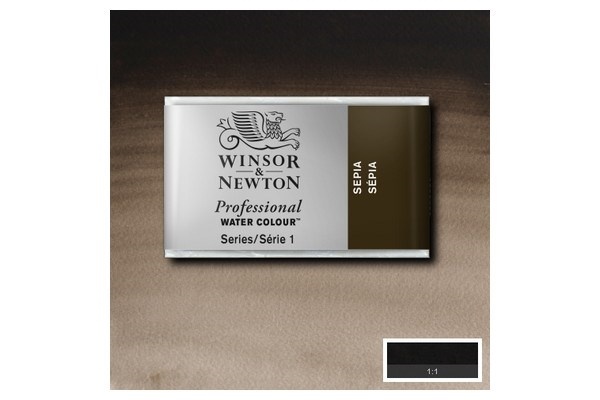 Prof Water Colour Pan/W Sepia 609