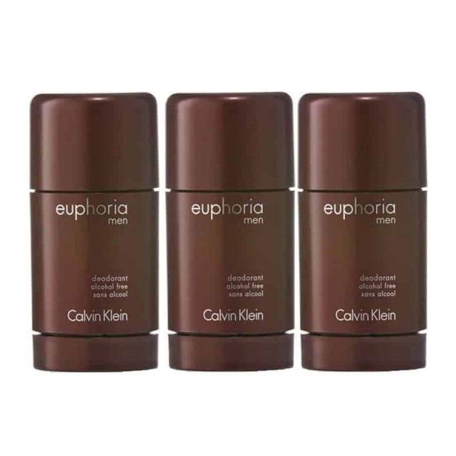 Calvin Klein 3-pack Calvin Klein Euphoria For Men Deostick 75ml