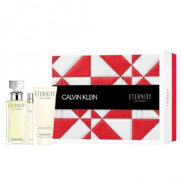 Calvin Klein Giftset Calvin Klein Eternity for Women Edp 100ml + Edp 10ml + Bodylotion 100ml