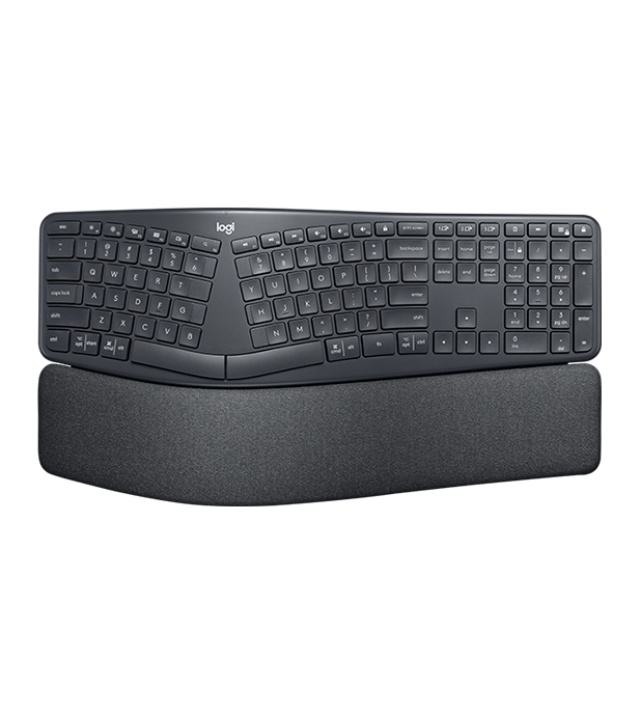 Logitech Ergo K860 tangentbord Trådlös RF + Bluetooth QWERTY Nordic Svart