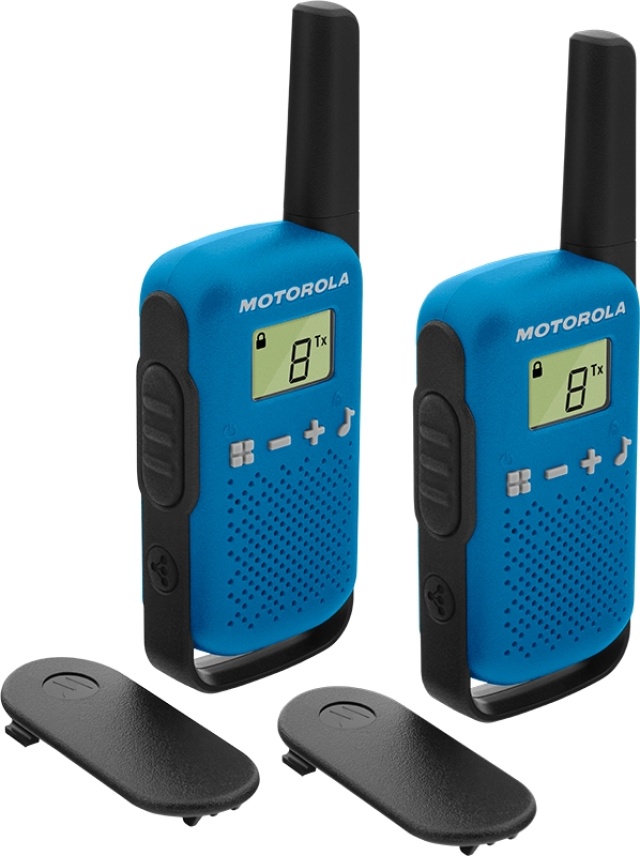 Motorola TALKABOUT T42 tvåvägsradio 16 kanaler Svart, Blå