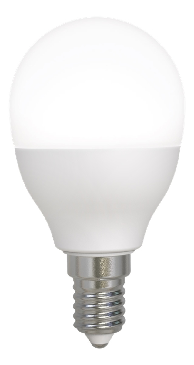 DELTACO SMART HOME LED-lampa, E14, G45, WiFI, 5W, dimbar, vit