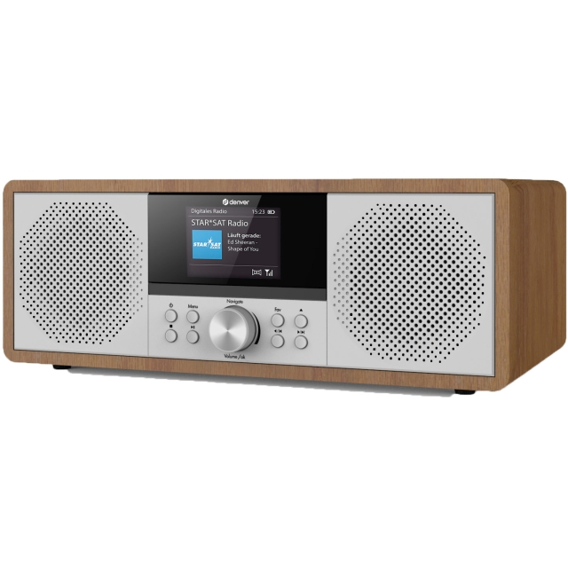 Denver Musik-anläggning Trä CD/Internet-radio AUX