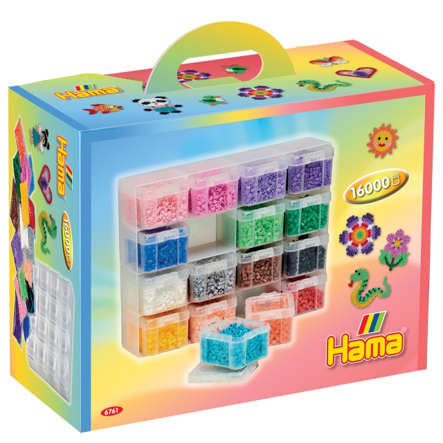 Hama Midi Storage Box Set 16 pcs incl 16.000 beads